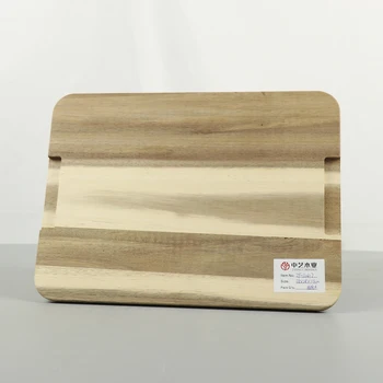 BSCI FSC OEM Wholesale Custom Solid Natural Unfinished Acacia Rectangle Wooden Cutting Chopping Board