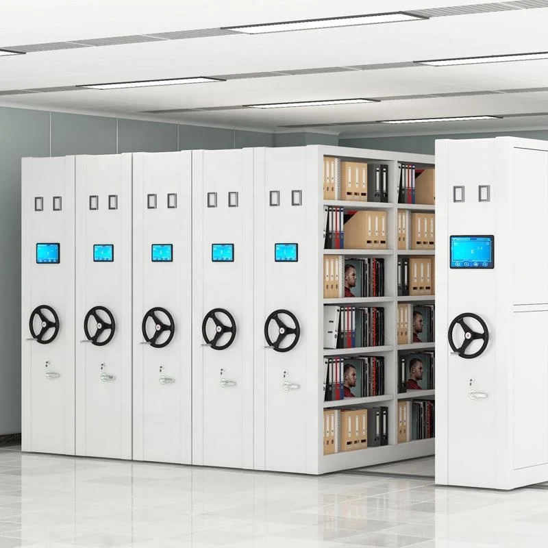 Source Factory Directly Sale Steel Filing Cabinet Metal Customized Size Specially Designed Documents Mobile Shelf Dense Rack