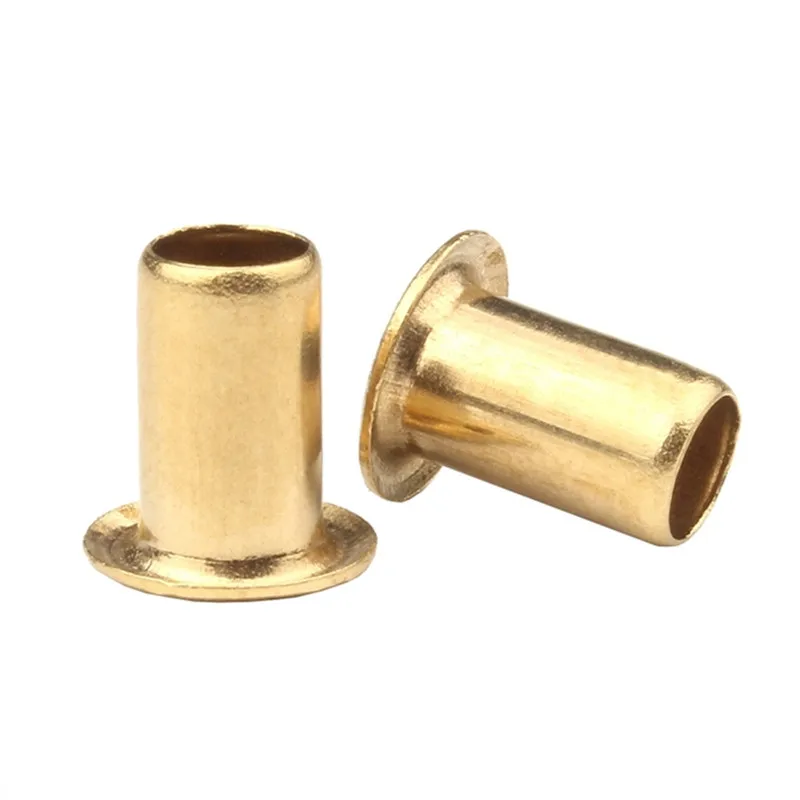 Rivetti Tubolari In Ottone Con Occhiello - Vari Misure Da M0.9 A M6 Per Fai-Da-Te