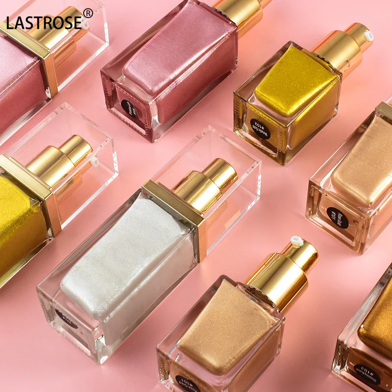 30ml High Quality Body Shimmer Bronzing Drops Liquid Highlighter Make up Private Label Logo Dry Oil