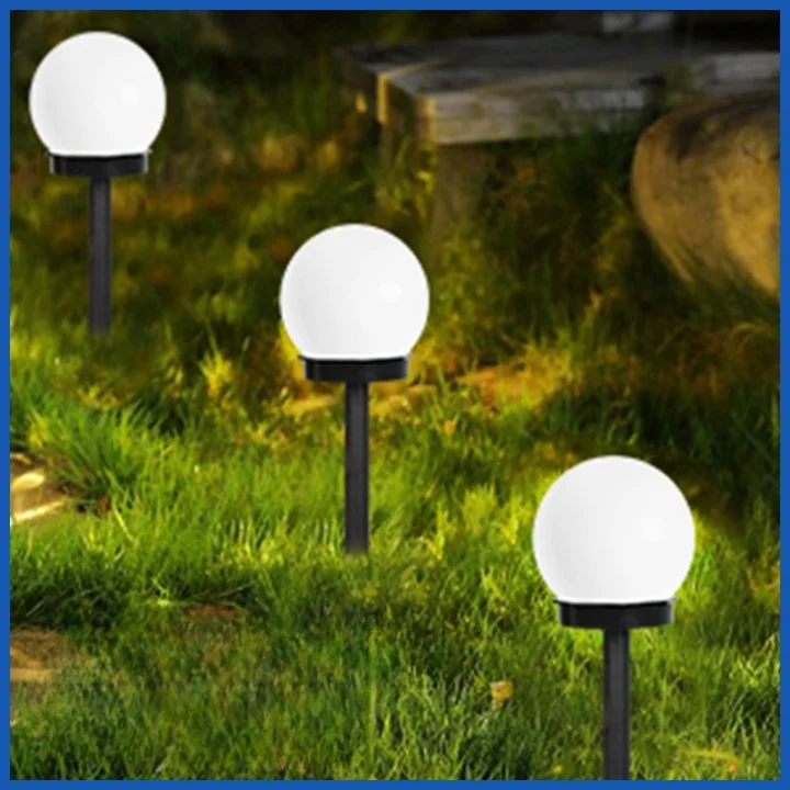 Outdoor Durable Circular Courtyard Decorative Lamp Landscape Colorful Solar Light