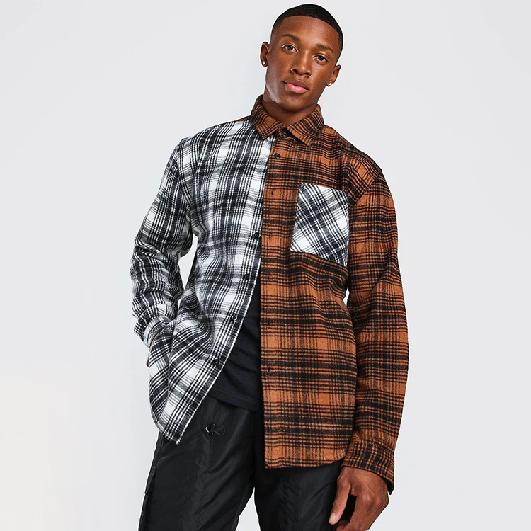 different color flannel shirts