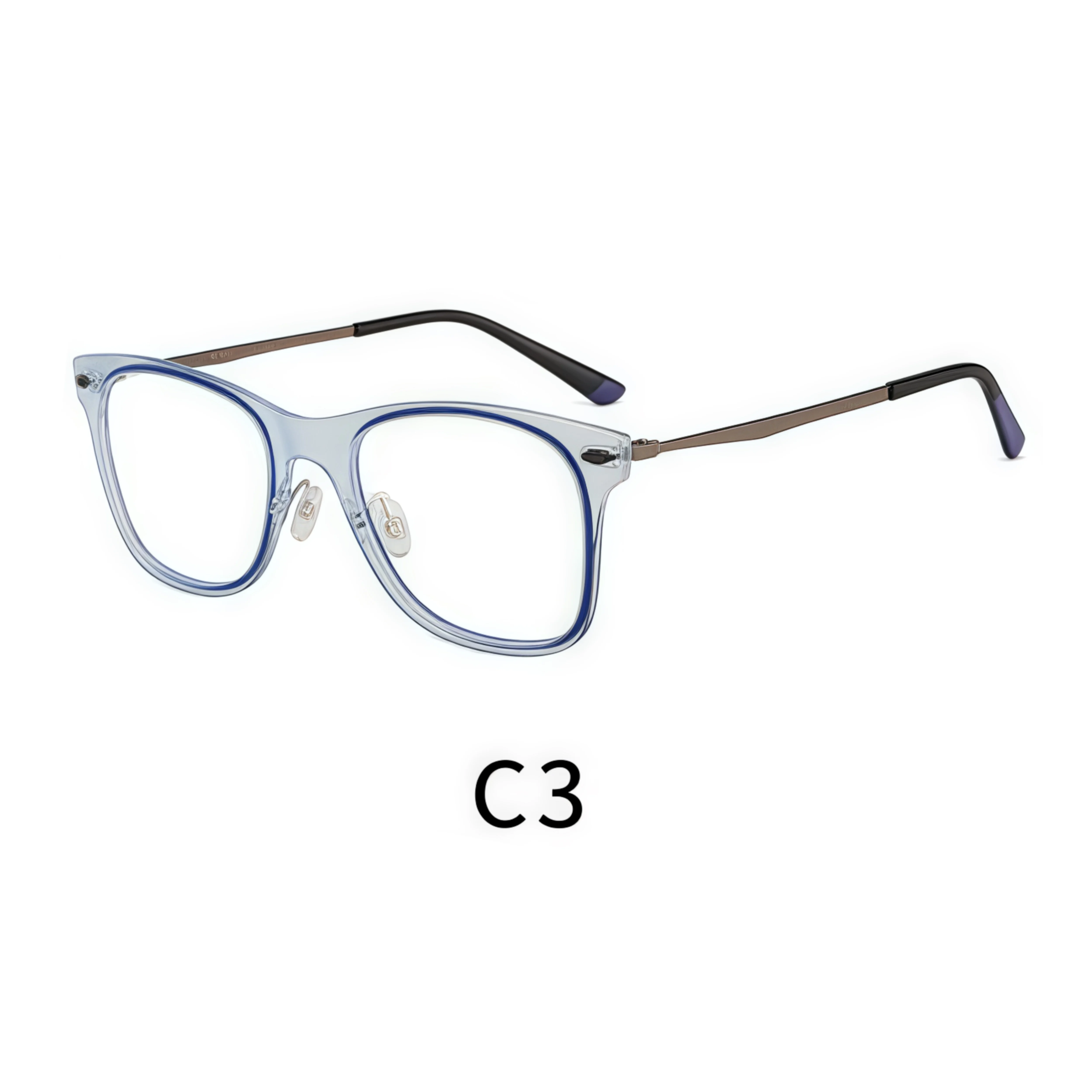 Unisex Square-Frame HD Reading Glasses for Oval Face