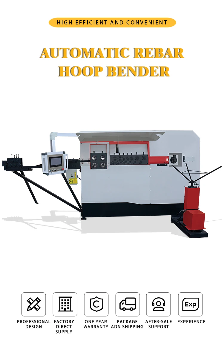 Long Warranty 1 Year Automatic Stirrup Bender Cnc Rebar Bending Machine Cnc Steel Bar Bending Hoop Machine for Steel Bar supplier