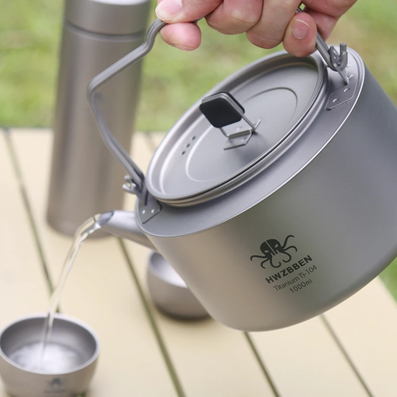 Hwzbben Pure Titanium Outdoor Kettle Lightweight And Durable - Temu