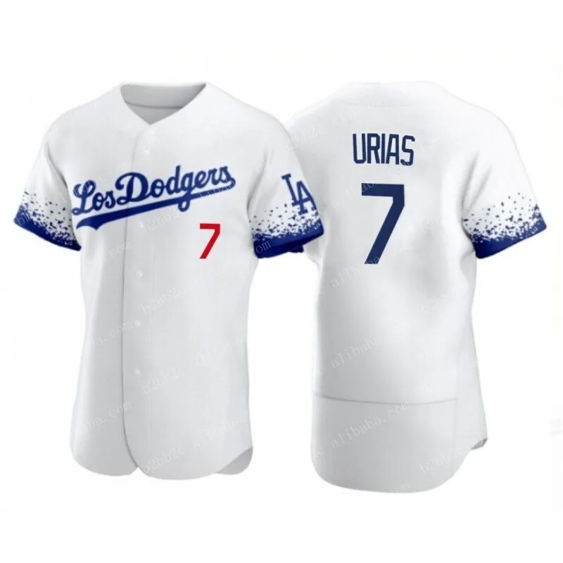 Wholesale 2022 New Los Angeles #50 Mookie Betts #7 Julio Urias any player  Blue White/Gold Dodger Baseball Jersey Gold Program Jersey From  m.