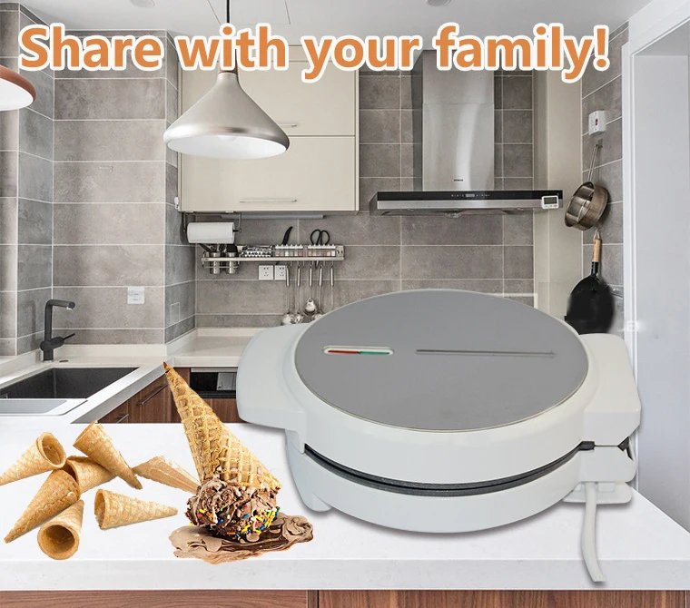 Electric Crispy Egg Roll Maker Omelet Sandwich Iron Crepe Baking Pan Waffle Pancake Oven