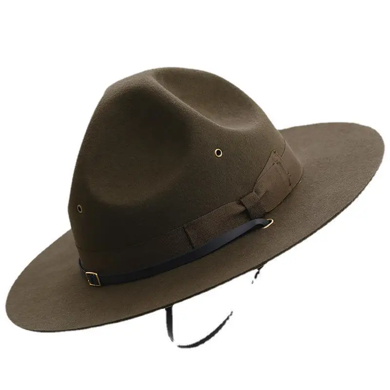 Shop Our Ready to Ship Trooper Hat - 100% Wool Olive