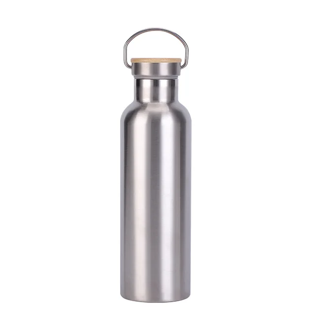 High quality portable flask water bottle stainless steel insulation vacuum reusable double walled travel drinking flask