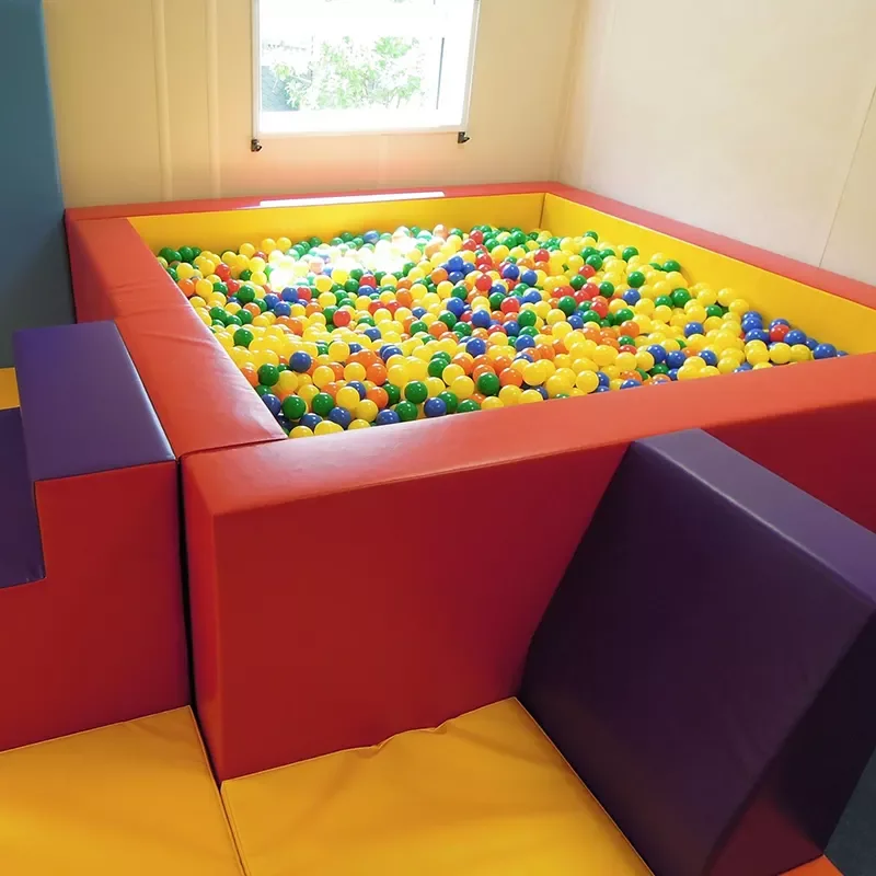 High Quality Customized White Square Kids Ball Pool Pit Colorful Soft