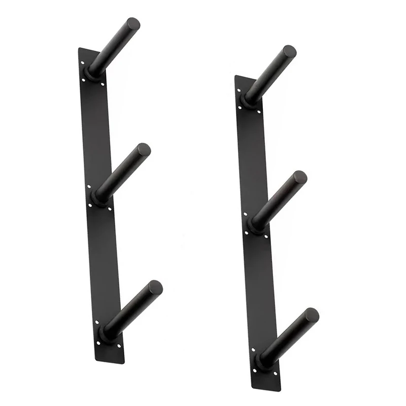 Vertical Horizontal Wall Mount Weightlifting Bumper Plate Storage Rack