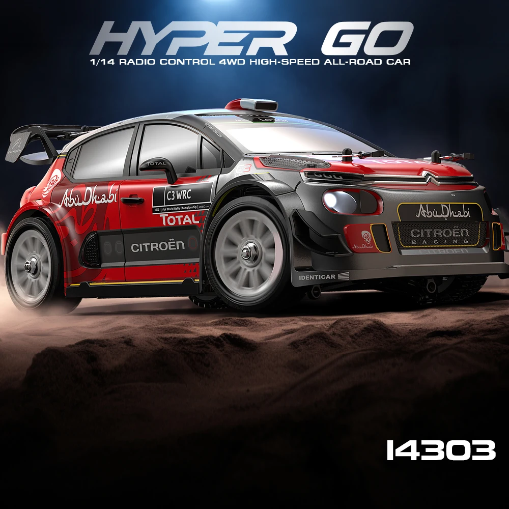 HYPER GO C3 WRC 1/14 ラジコンカー RTR Citroen C3 WRC MJX Hyper Go Brushless 1/14 RC Car - 4WD, High