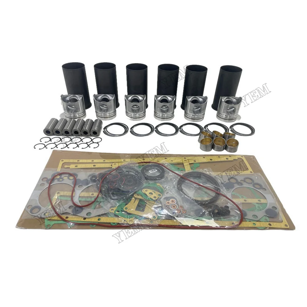 For Komatsu 6D108 Overhaul Kit With Gasket Set Engine Parts Replacement 3