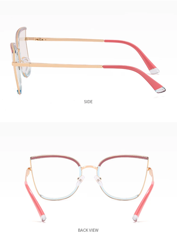 Metal Spectacle Prescription Frames Newest Optical Glasses Women Men ...