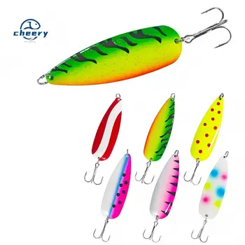 CHEERY 24G Spoon Lure Flash Wobble Vibration Long Casting Deep Diving Attracts Fish Trigger Bass PikeTrout Saltwater FreshWater – Metal Jig – view 2