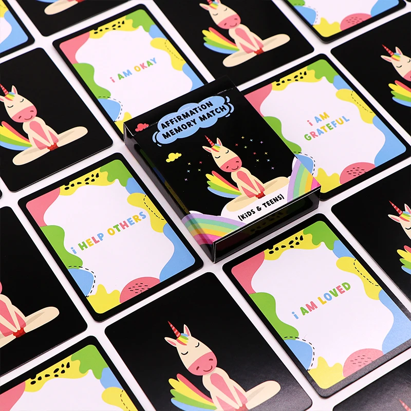 Custom Printing Personal Affirmation Moonology Oracle Cards Tarot Cards With Meaning on the Card