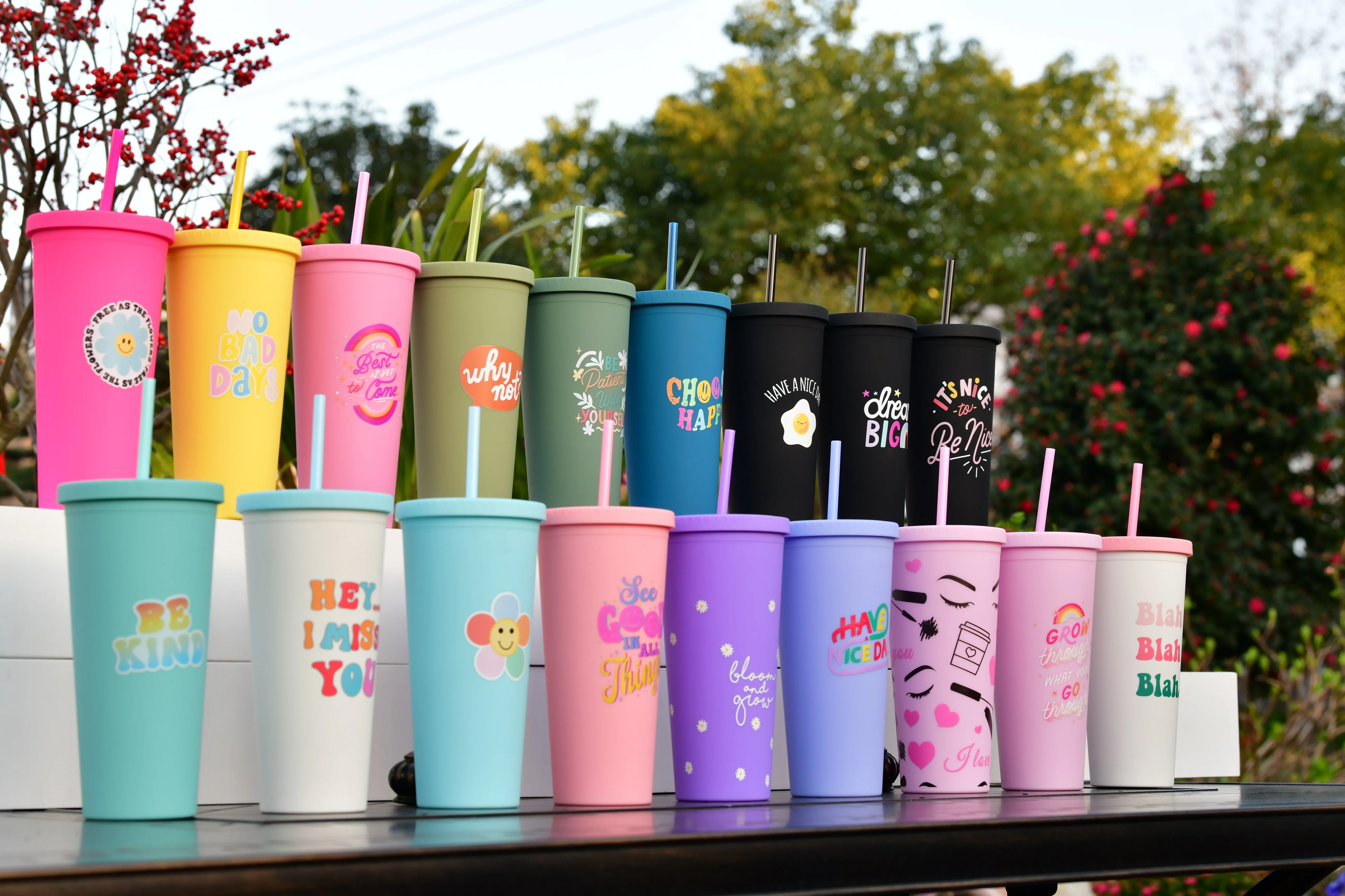 Custom BPA Free Double Wall Acrylic Straw Tumbler with Thermal Insulation  700ml Capacity Food Safe Pastel Colors Party Use| Alibaba.com