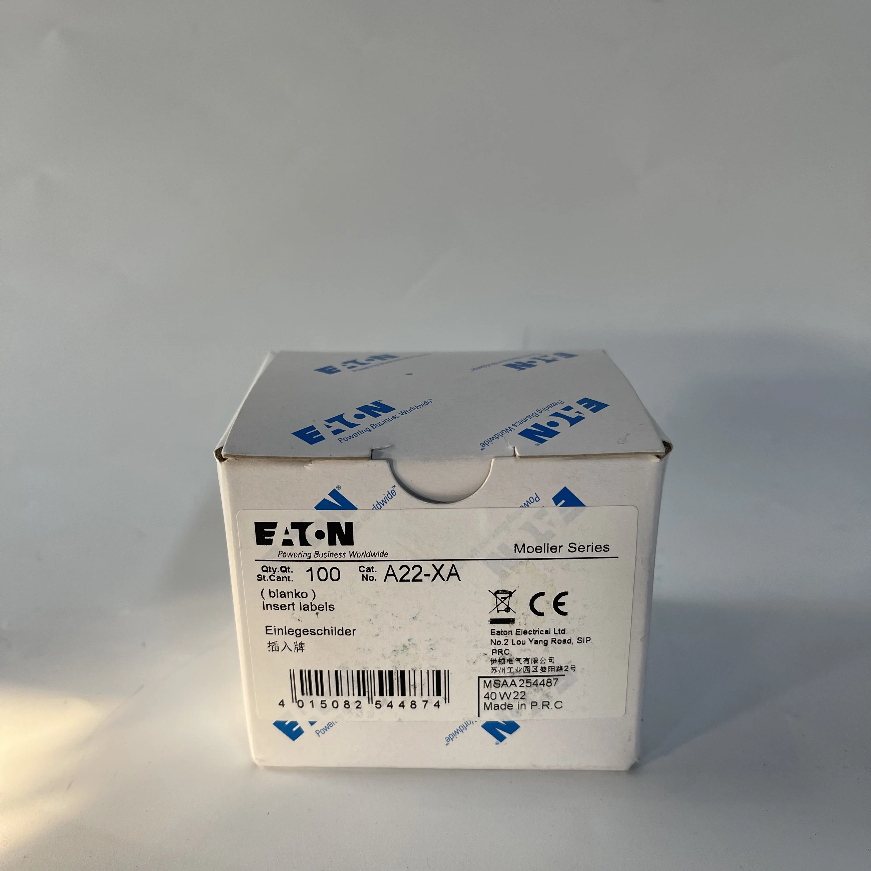 EATON Insert Labels Blank A22-XA EATON Insert Labels Blank A22-XA