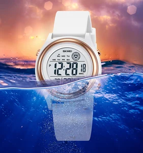 SKMEI 2094 50M Waterproof Luxury Sport Stainless Steel Digital Women's Watch
