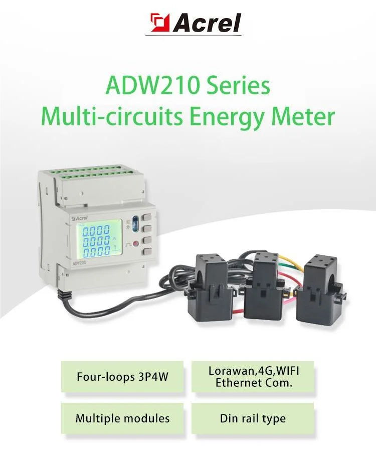 Acrel Phase Vac Kwh Meter With Open Cts Rs Energy Consumption