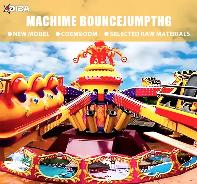 Jump Machine Layout Popular Outdoor Funfair Mechanical Ride Rotating Bounce Jumping Machine ...