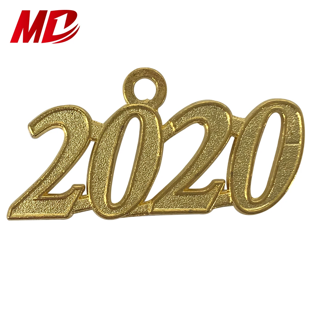 Delicate keepsake gold 2020 year charms for graduation