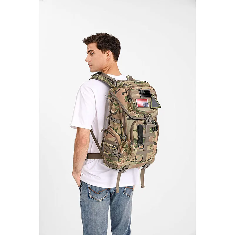 Wholesale Lightweight Versatile Tactical Backpack Waterproof Camouflage Design Backpack Large Capacity Training Backpack