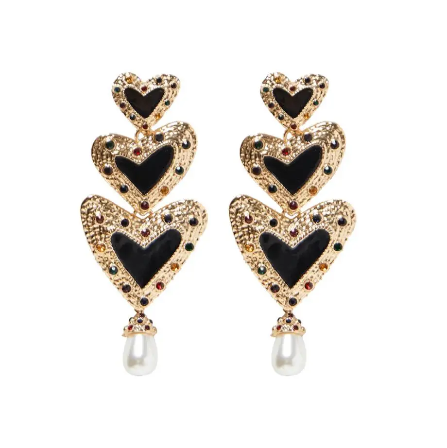 zara heart earrings