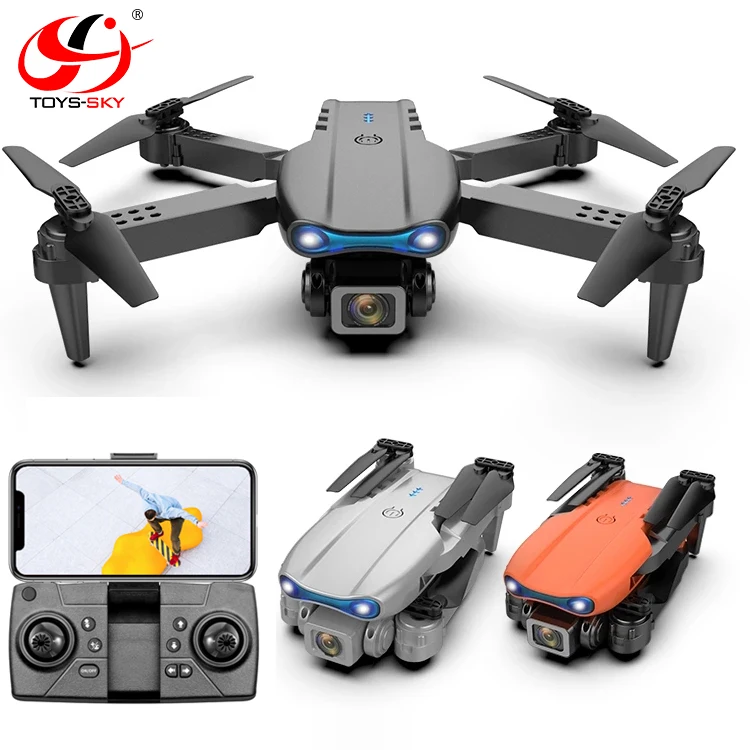 最新のE99ミニRCドローンプロとデュアルカメラ4K WIFI FPV