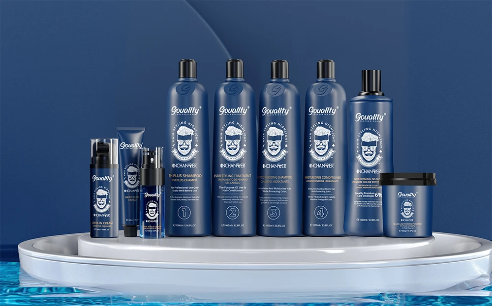 ENCHANTER Multi Blonde Powder Lightener Dust Free Blue Hair Bleaching Powder