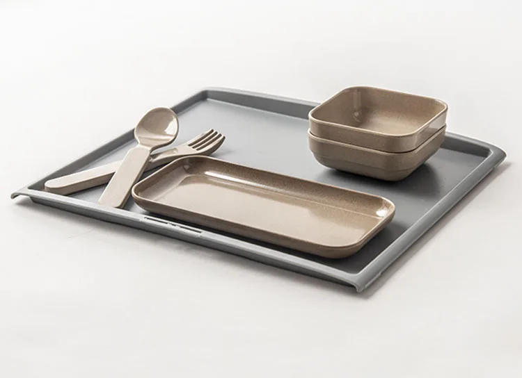 Airline Catering Sustainable Food Packaging Rice Husk Tableware