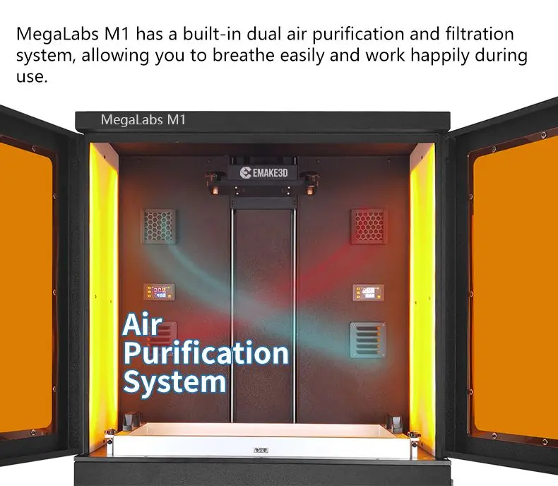 Emake 3D Megalabs M1 DLP 3D Printer - High Precision & Large Size