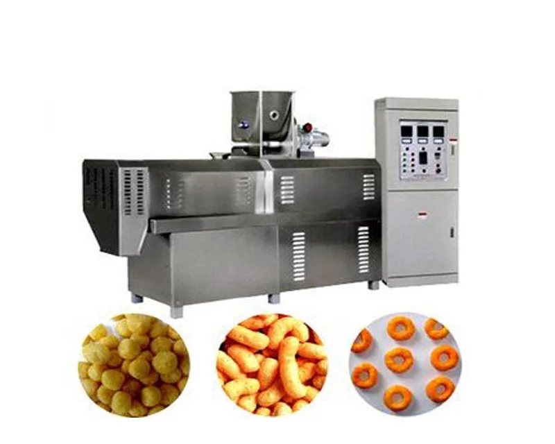 Puffed Corn Chips Sticks Balls Rings Snack Machines Processing Equipment