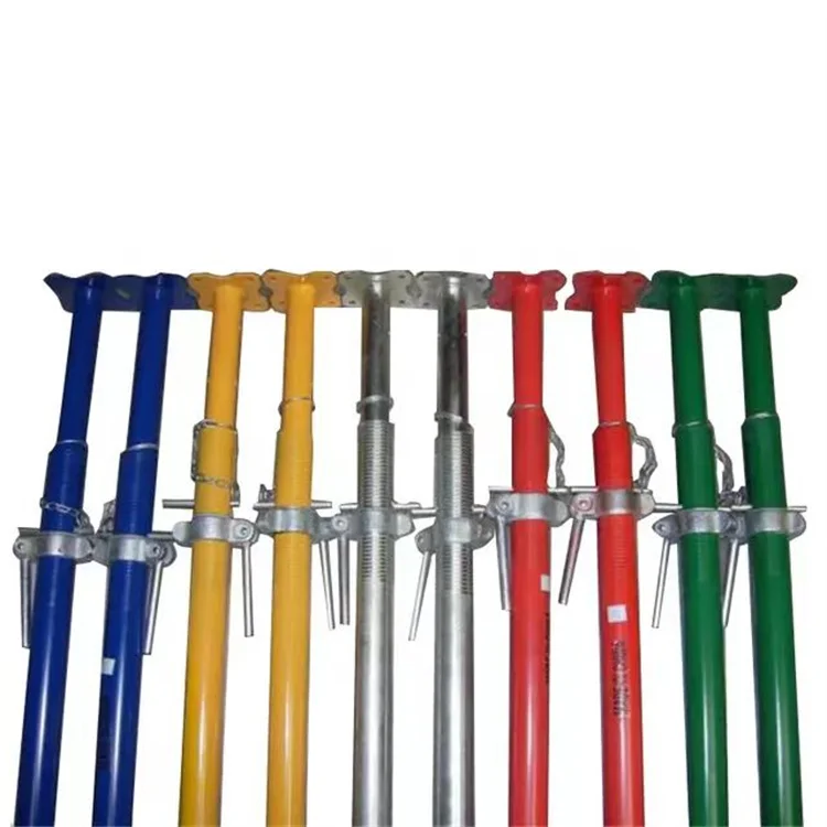 Telescopic Steel Props Factory Price Custom Adjustable Construction Supports Temporary for Aluminum Formwork 48mm 56mm Pipe