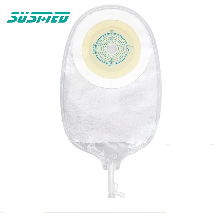 White One Piece Ostomy Bag Transparent For Ostomy Urine Bag 87mm ...