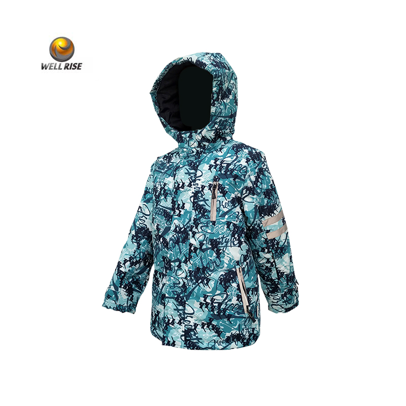 Высококачественная Детская куртка высшего качества, лыжная водонепроницаемая ветрозащитная детская Лыжная одежда с принтом и швом для мальчиков