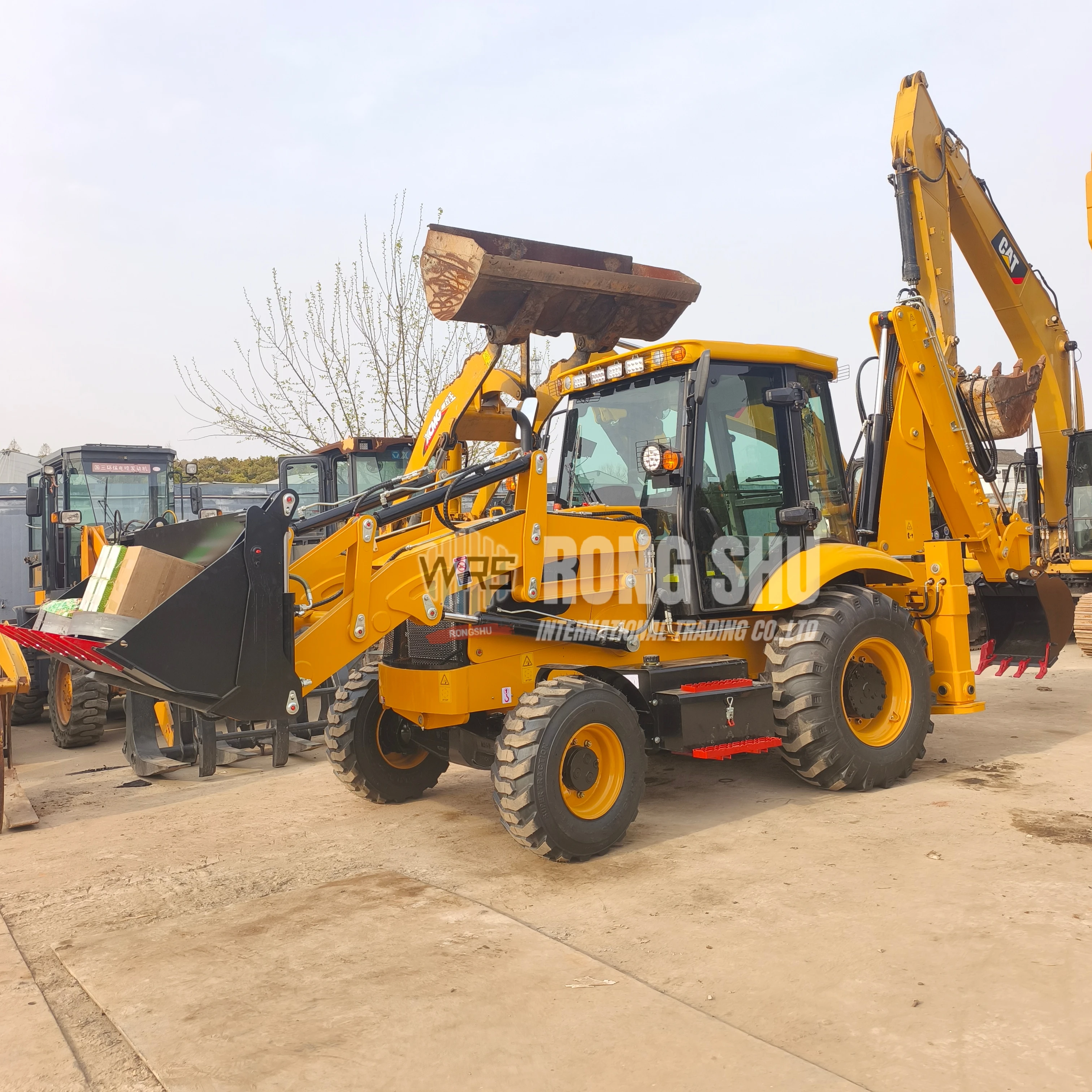 2025 New Product and with Factory Price New Rongshu Backhoe Loader for Sale in China.Imported JCB 3CX Original Engine