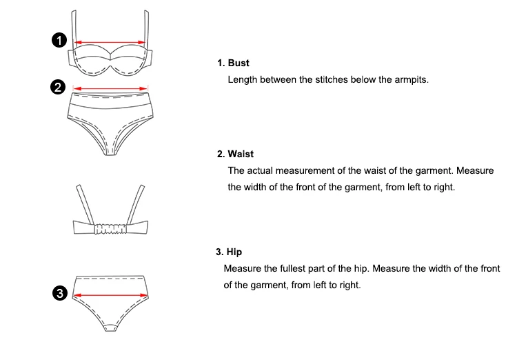 Swimsuit Size Chart