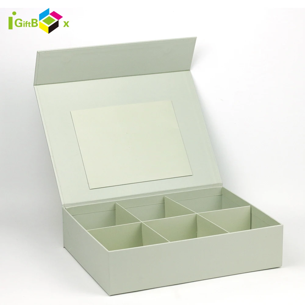 White Packaging Gift Boxes Insert Envelop Box Packaging with Paper Dividers