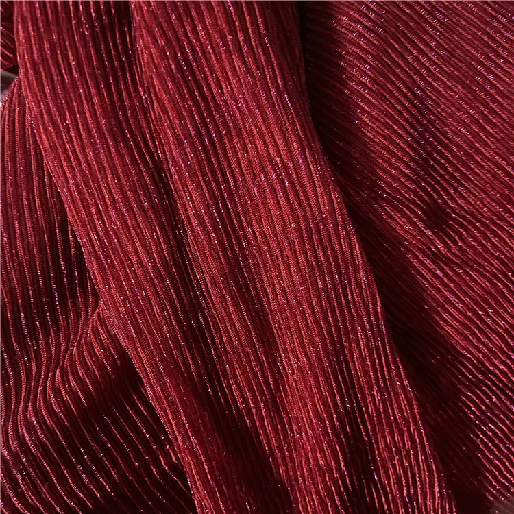 Полосатая проволока металлик из джерси с люрексом, яркий шелк, слайд-шоу, шелковая ткань, плиссированная ткань, блестящая слайд-ткань