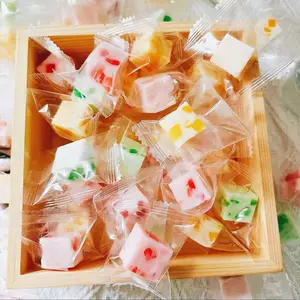 Customized QQ Gummies Sandwich Granule Lactic Acid Bacteria Various Fruity Flavors OEM Exported Bottle Packaging Coated