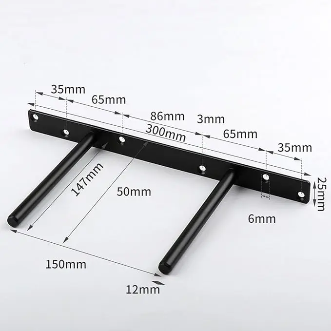 Floating Shelf Bracket Heavy Duty Hidden Metal Brackets for Shelf,Invisible Shelves Hardware
