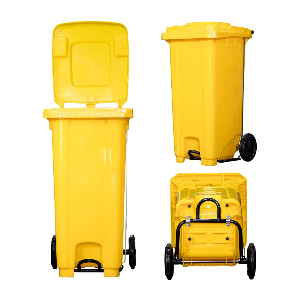 240L Garbage Container Recycle Bin Plastic Trash Can for Outdoor Use Classification Waste Bin With Lid