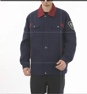 60% Cotton 40% Polyester 145gsm Dark Blue Anti-Static Waterproof Breathable Work Coverall