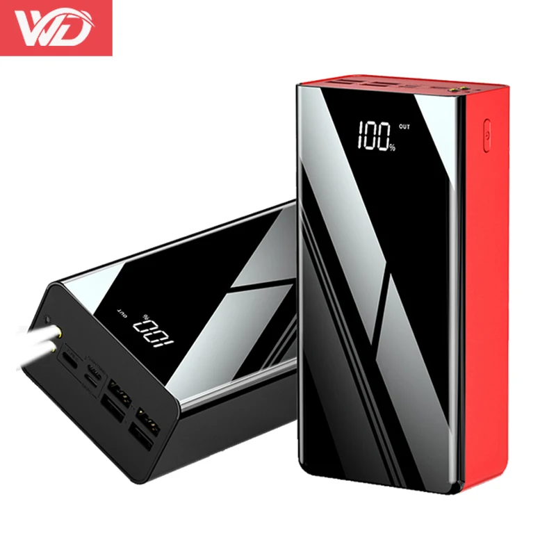 Оптовая Продажа с фабрики открытый туристический аккумулятор 4USB выходной power bank 50000 мАч портативный высокой