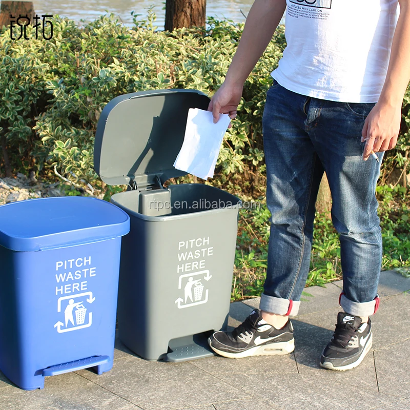 40 Liter Plastic Dustbin with Pedals and 40l Plastic Trash Bins