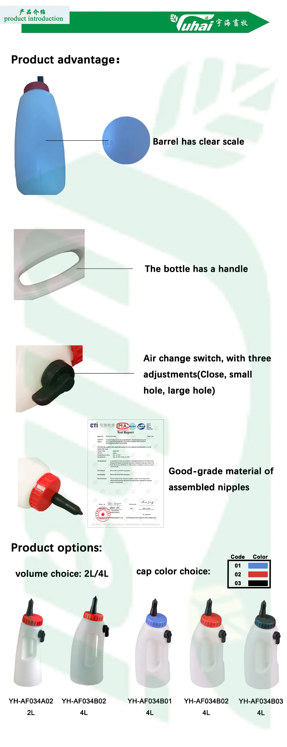 Plastic Livestock Water Drinking Bottle for Sheep Cattle Farm Calf Milk Bottle Essential Veterinary Instrument/cattle Feeder factory