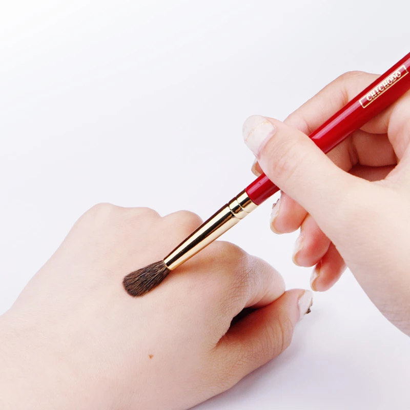 Brocha de mezcla de pelo Natural, 12 FLAMAS, tubo de cobre, mango