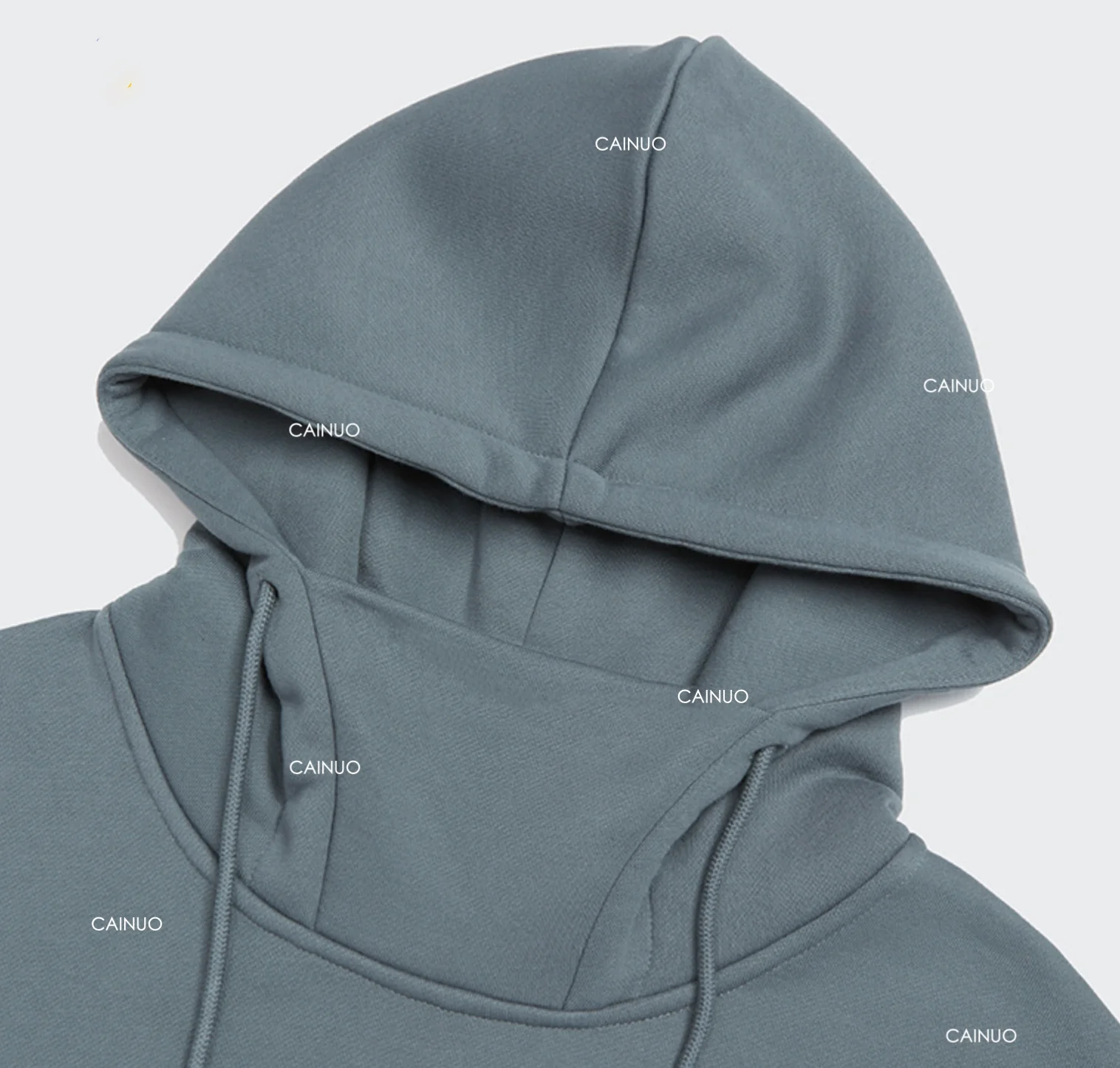 Oem High Quality Cotton Fleece Heavy Weight Oversized Turtle Neck Hoodie Sweatshirt Wholesale Mens Clothing unbranded