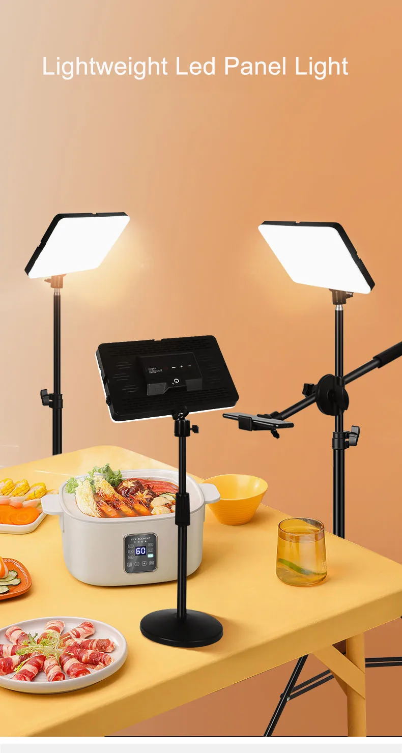 3200k5500k Led Panel Light Photographic Lighting Portable Video Fill